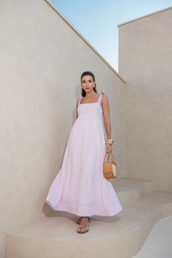 Imagem de Vestido Vichy Rosa Olívia