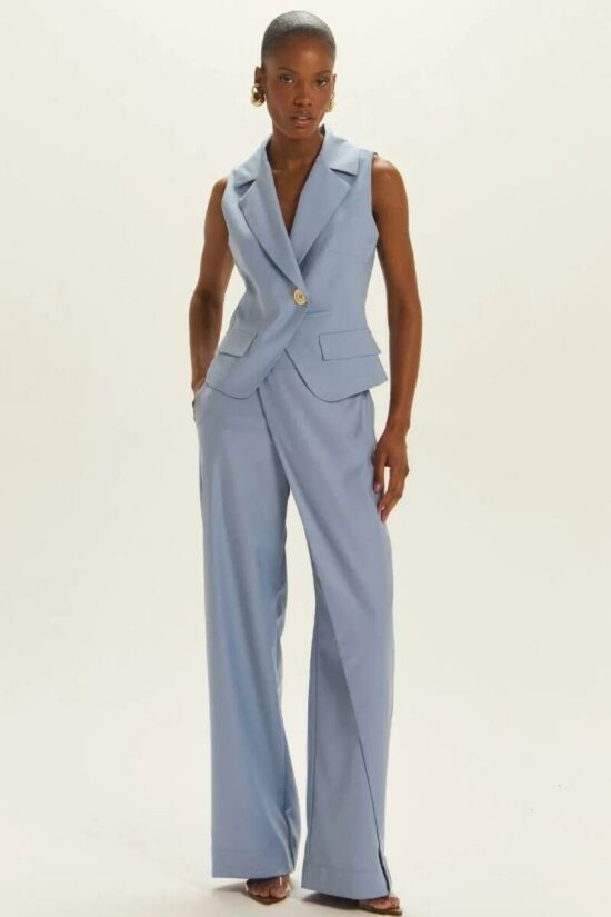 Imagem de Calça Pâmela Azul Denin Claro Le Blog