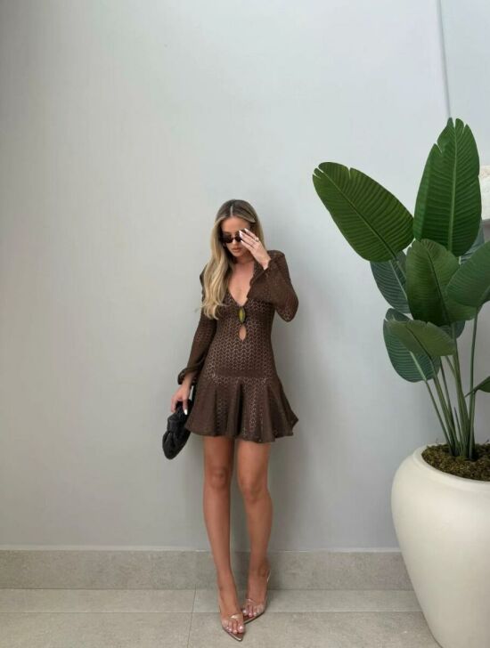 Imagem de Vestido Maia Marrom Cloude