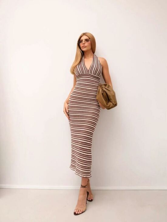 Imagem de Vestido Marluce Marrom Cloude