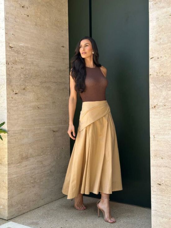 Imagem de Saia Kamiri Bege Cloude