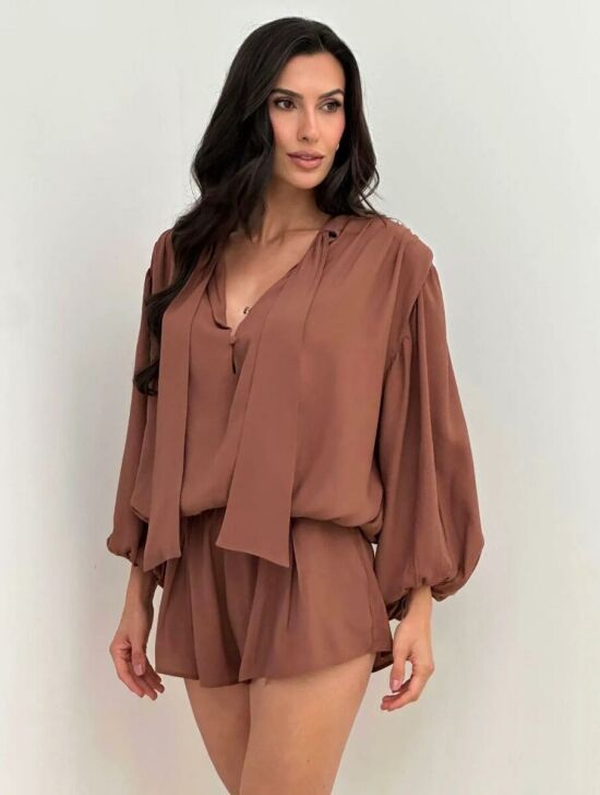 Imagem de Macacão Lana Marrom Cloude