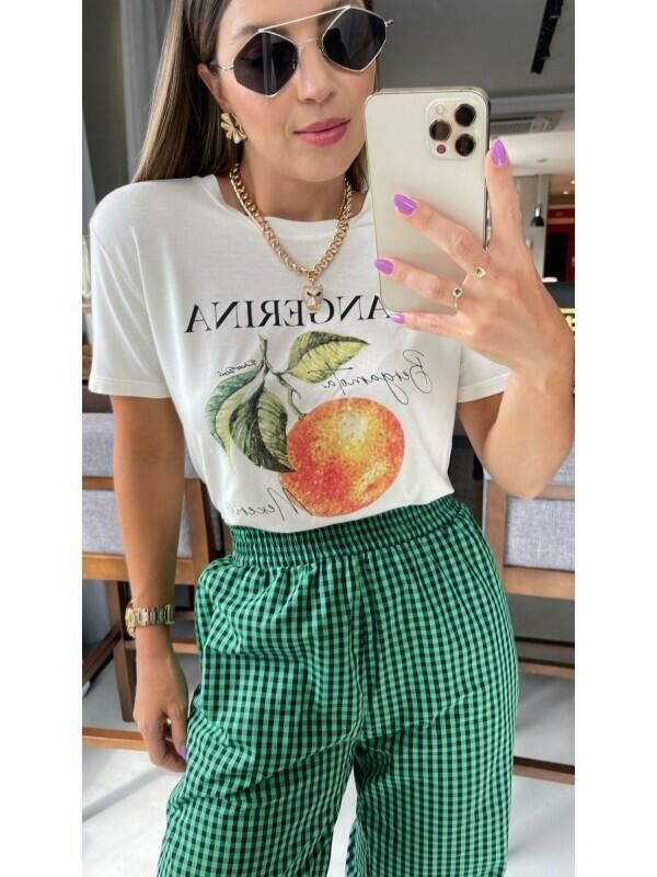 Imagem de T-shirt Estampada Tangerina - Petit Rose