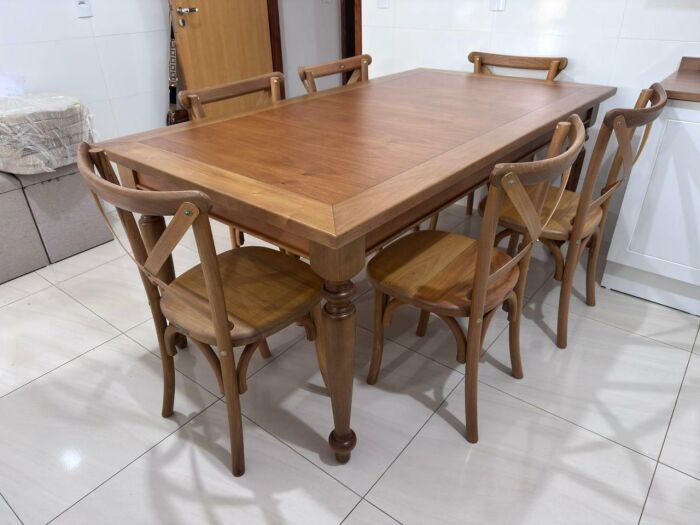 Imagem de https://cdn.interago.com.br/img/jpeg/w_0_q_8/17/mc/Mesas/Mesa Torneada 180x100cm com Cadeira Paris Madeira