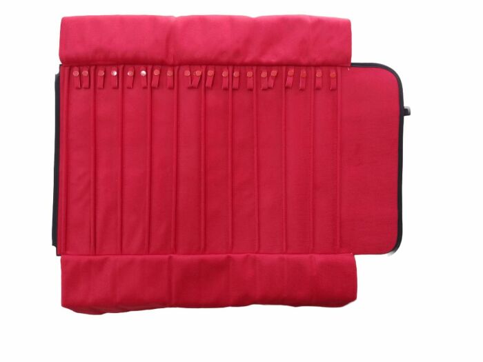 Imagem de Mostruário Rolo c/ Botão para Correntes Vermelho - 108 (Suede)