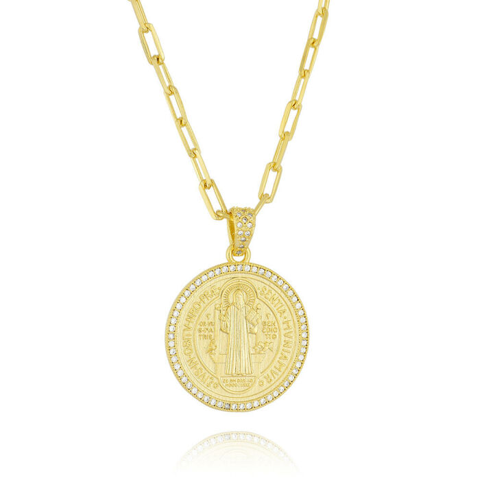 Imagem de COLAR MEDALHA SÃO BENTO