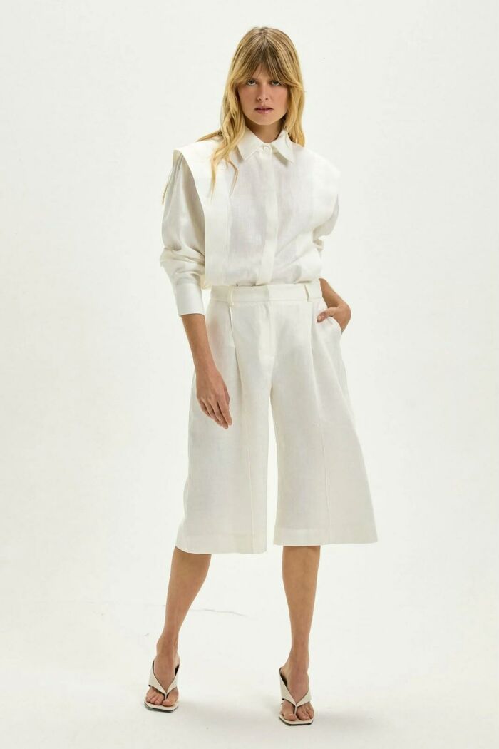 Imagem de Bermuda Natasha Off White Le Blog