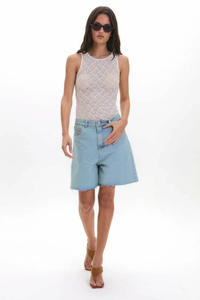 Imagem de Bermuda Yasmin Jeans Le Blog