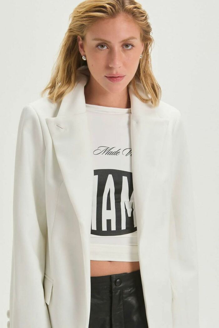 Imagem de Blazer Luana Off White Le Blog