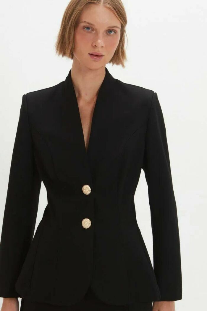 Imagem de Blazer Mel Preto Le Blog