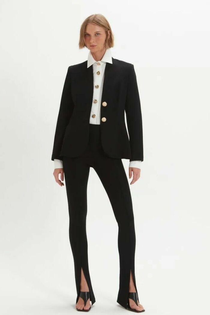 Imagem de Blazer Mel Preto Le Blog