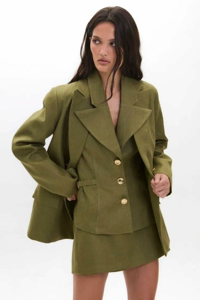 Imagem de Blazer Selena Verde Bamboo Le Blog