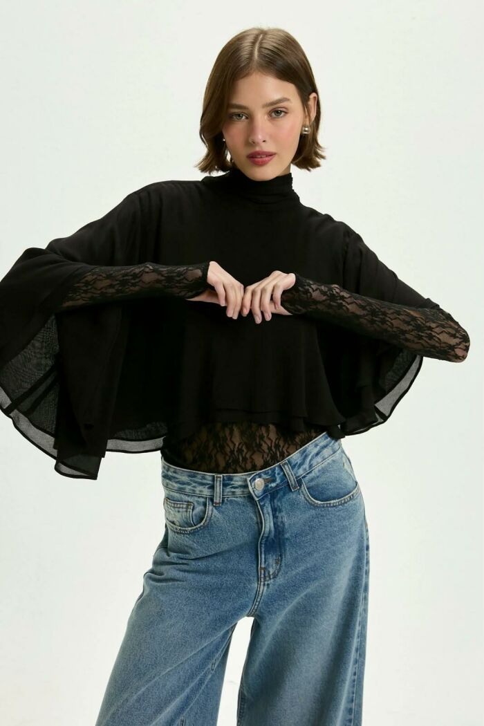 Imagem de Blusa Ariel Preta Le Blog