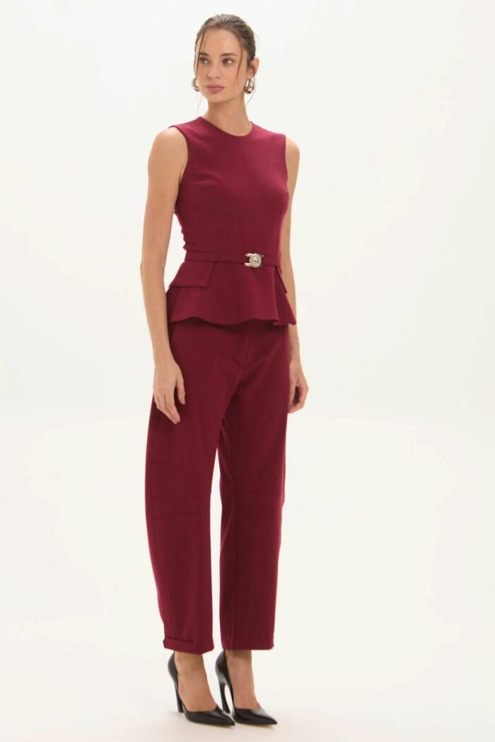 Imagem de Blusa Flora Dark Wine Le Blog