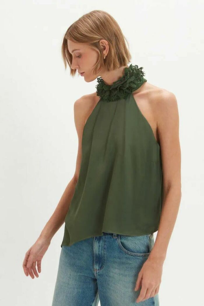 Imagem de Blusa Glória Verde Soho Le Blog