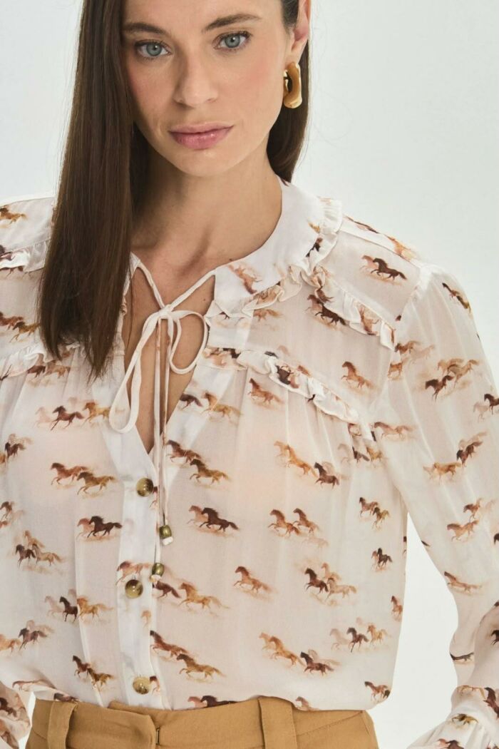 Imagem de Blusa Isadora Mini Horse Le Blog