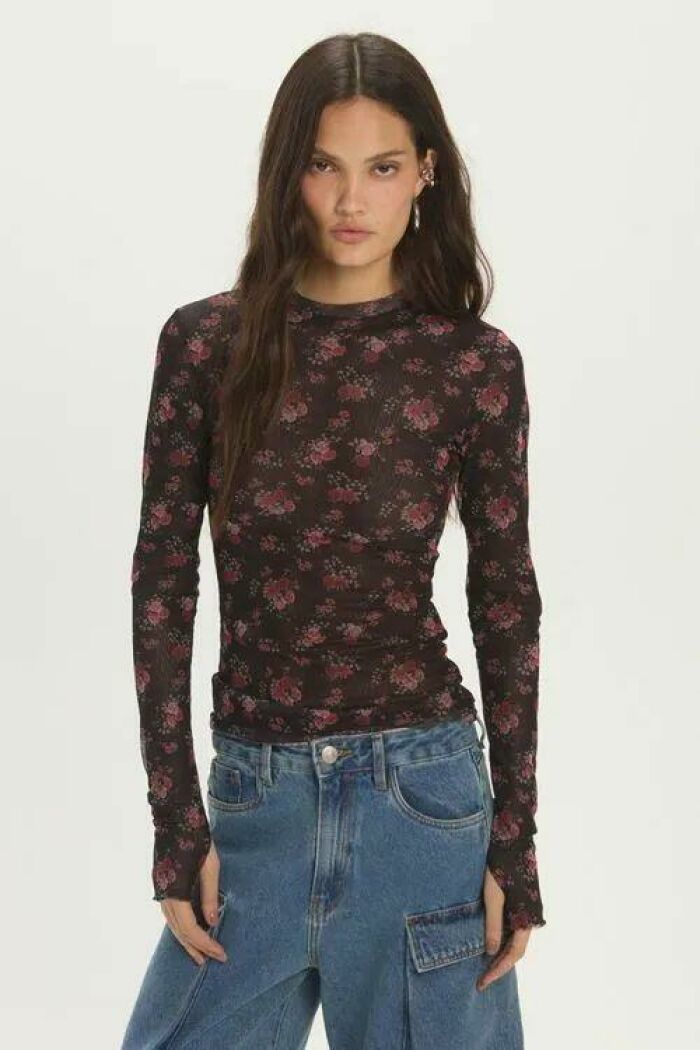 Imagem de Blusa Liz Flower Liberty Le Blog