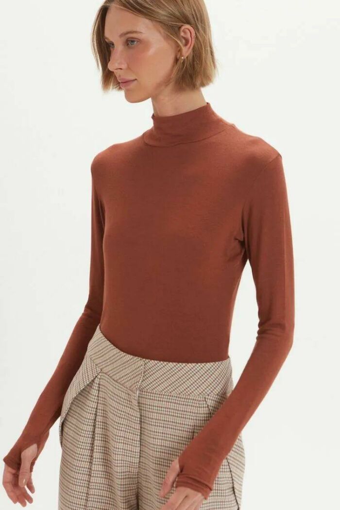 Imagem de Blusa Sabrina Marrom Cobertura Le Blog