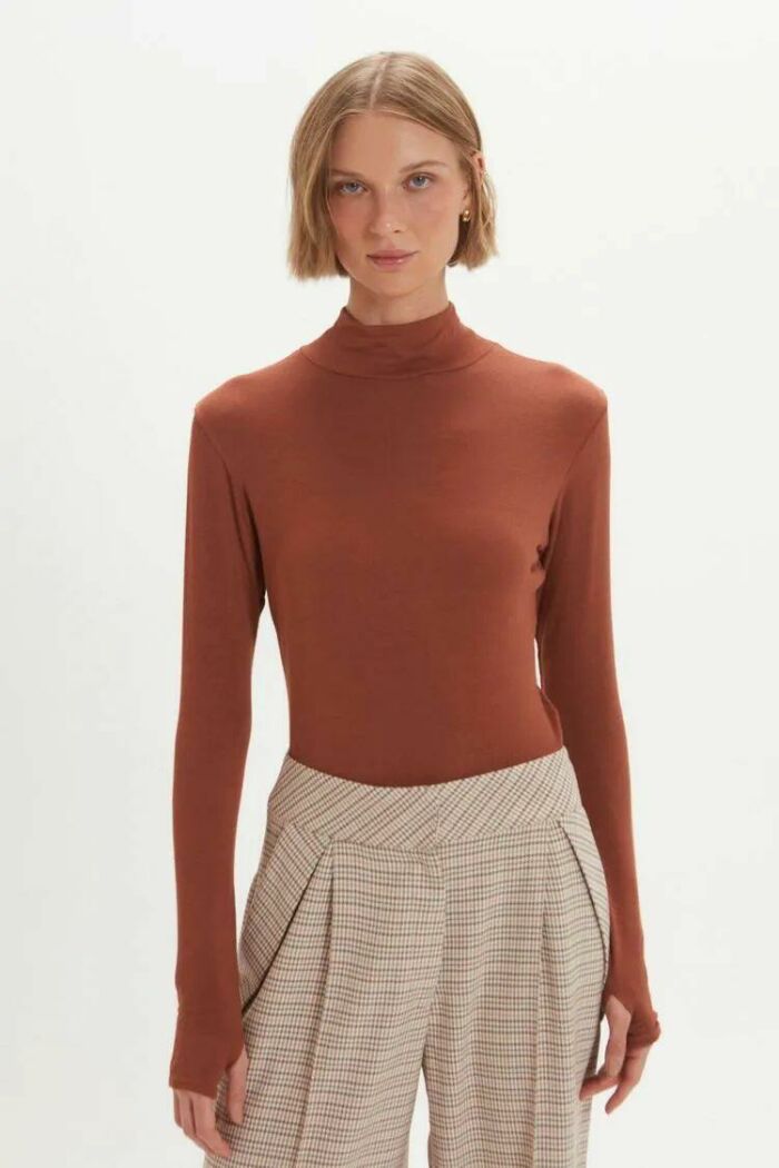 Imagem de Blusa Sabrina Marrom Cobertura Le Blog