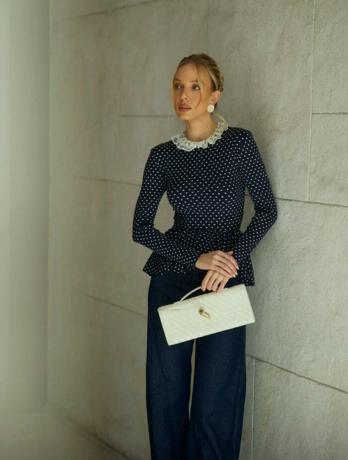 Imagem de Blusa Sônia Azul-Marinho Cloude