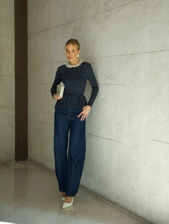 Imagem de Blusa Sônia Azul-Marinho Cloude