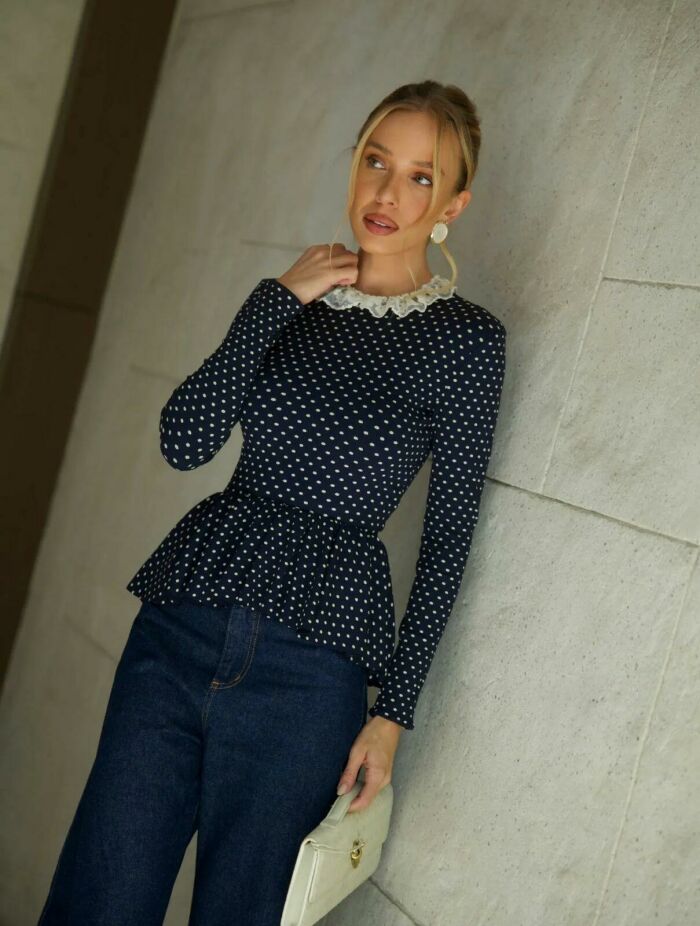Imagem de Blusa Sônia Azul-Marinho Cloude