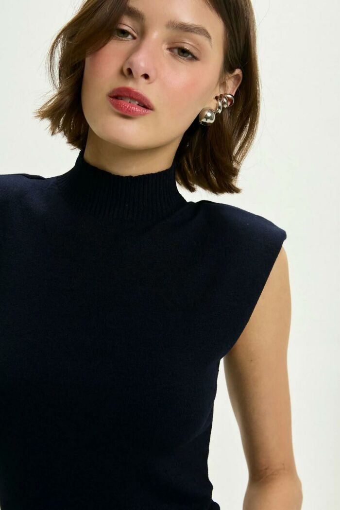 Imagem de Blusa Vera Azul Navy Le Blog