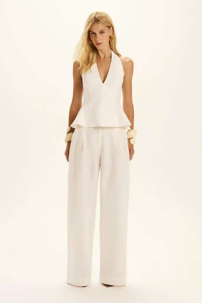 Imagem de Calça Audrey Lisa Off White Le Blog