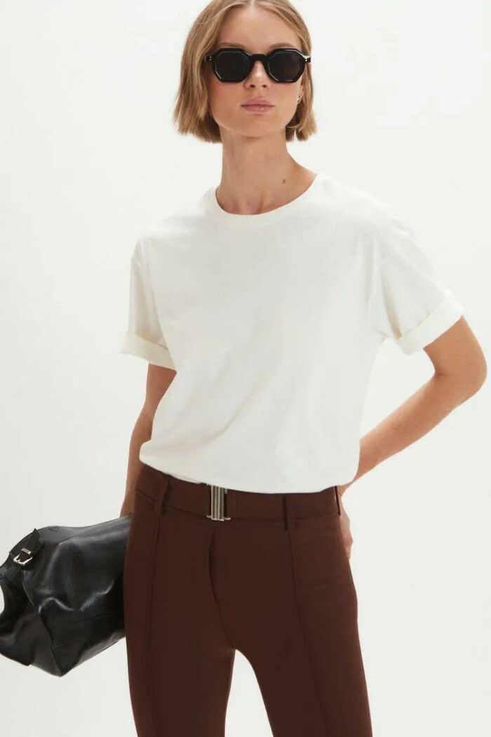 Imagem de Calça Fernanda Marrom Empire Le Blog