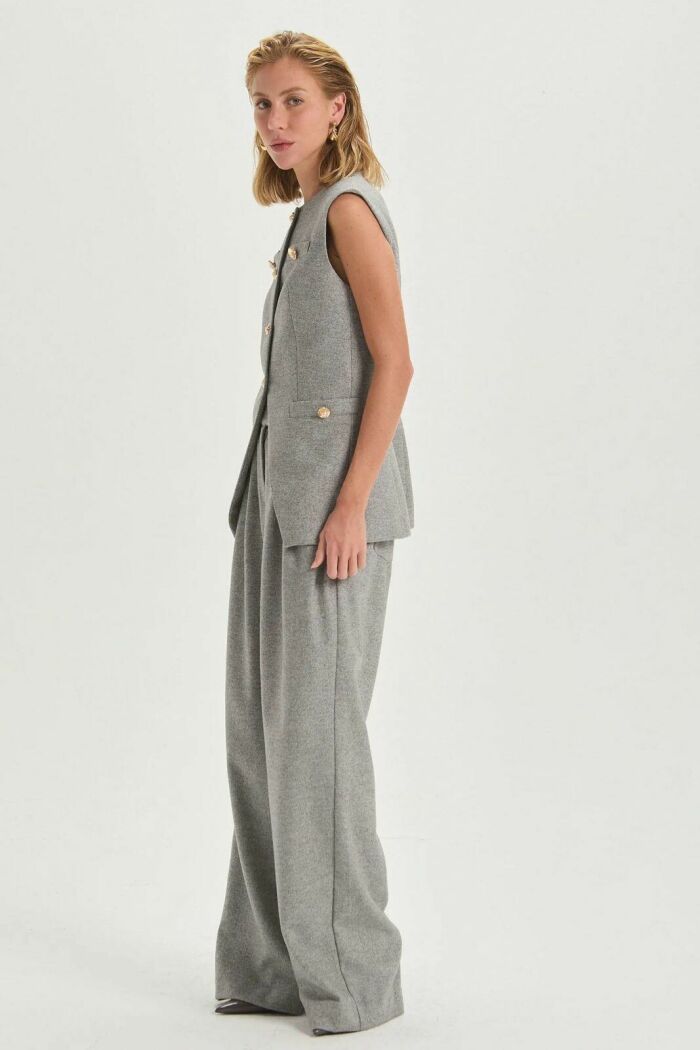 Imagem de Calça Maitê Medium Grey Melange Le Blog