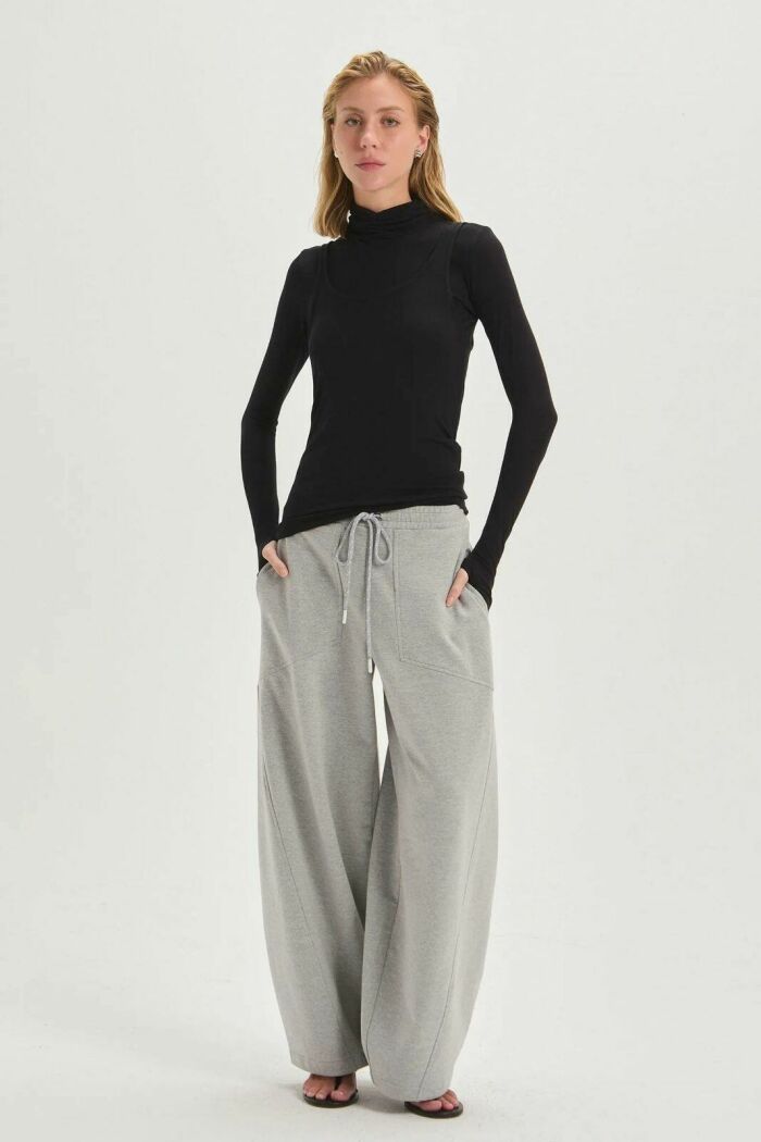 Imagem de Calça Marina Medium Grey Melange Le Blog