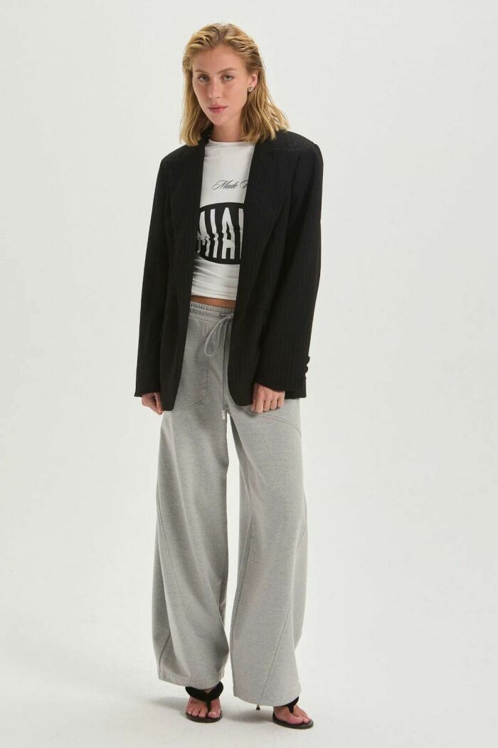 Imagem de Calça Marina Medium Grey Melange Le Blog