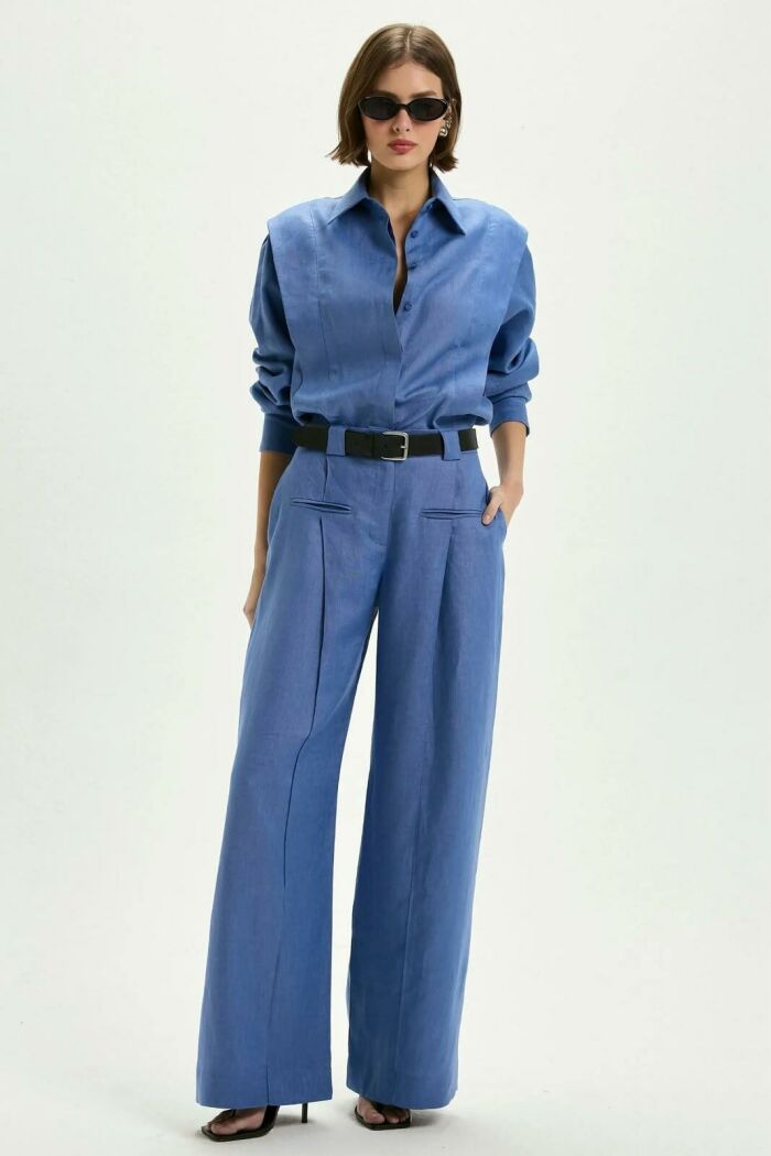 Imagem de Calça Natasha Azul Denim Le Blog