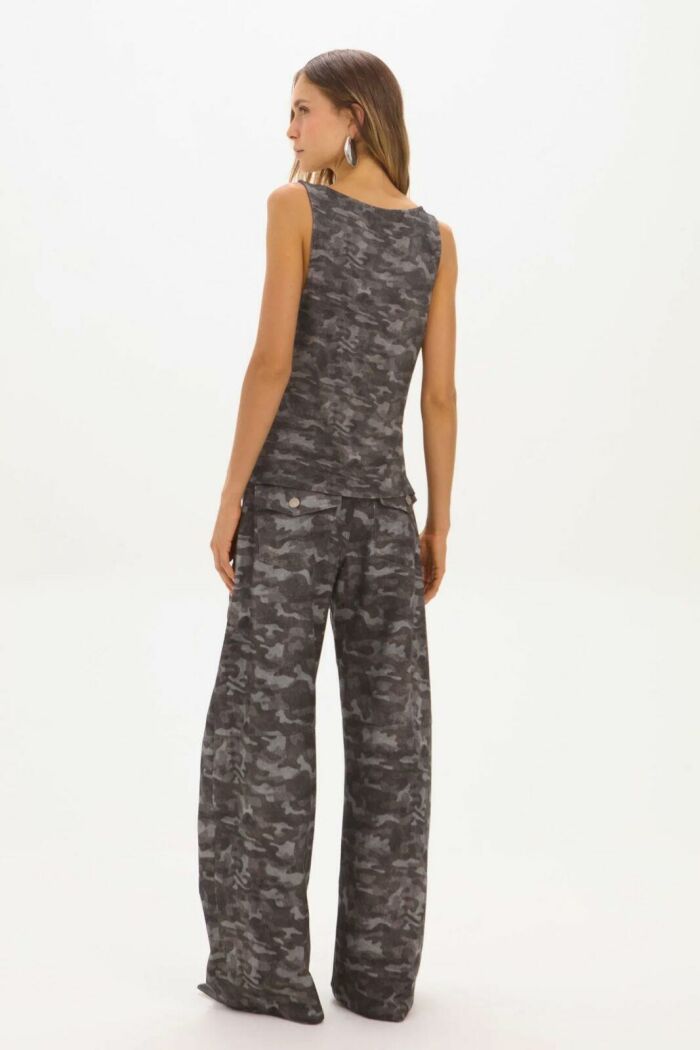 Imagem de Calça Raissa Grey Camouflage Le Blog