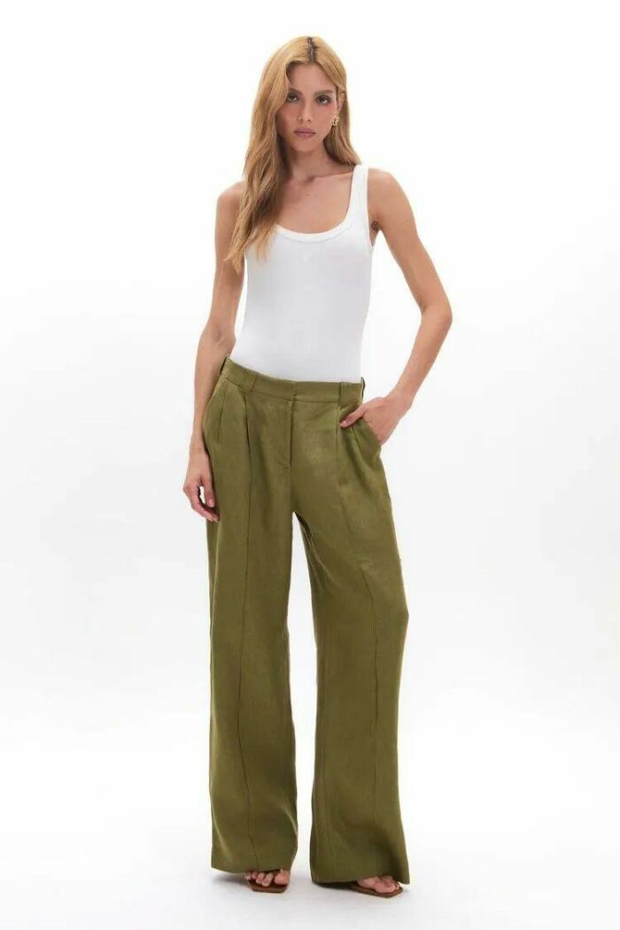 Imagem de Calça Selena Verde Bamboo Le Blog