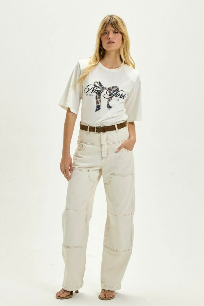 Imagem de Calça Tassia Off White Le Blog