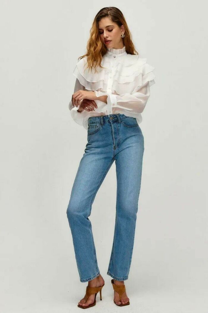 Imagem de Camisa Melina Off White Le Blog