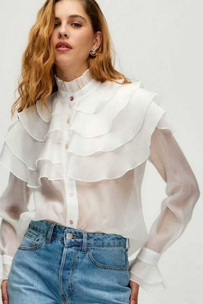 Imagem de Camisa Melina Off White Le Blog