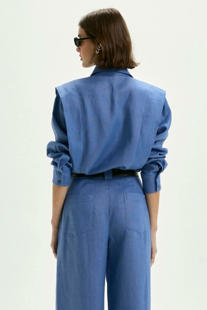 Imagem de Camisa Natasha Azul Denim Le Blog