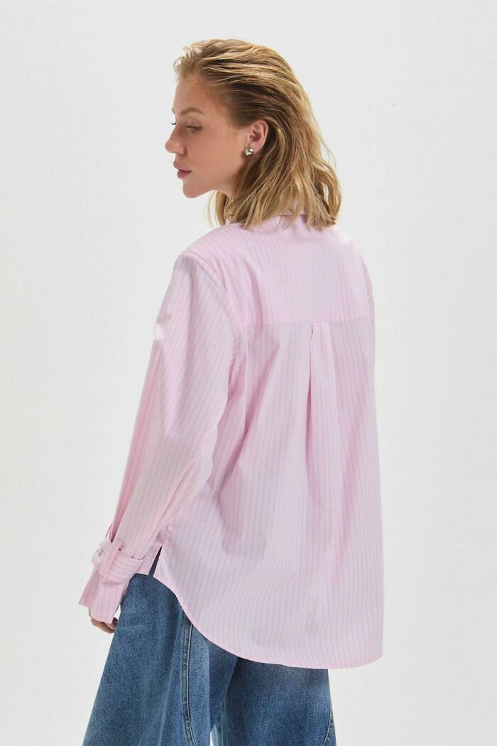 Imagem de Camisa Thais Pink Blossom Le Blog