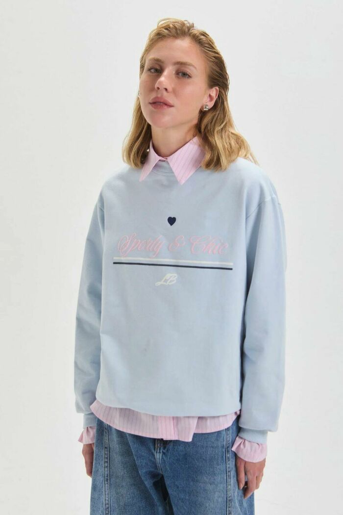 Imagem de Camisa Thais Sky Blue Le Blog