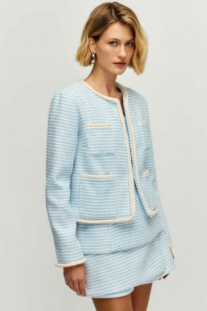 Imagem de Casaco Clarice Tweed Ice Le Blog