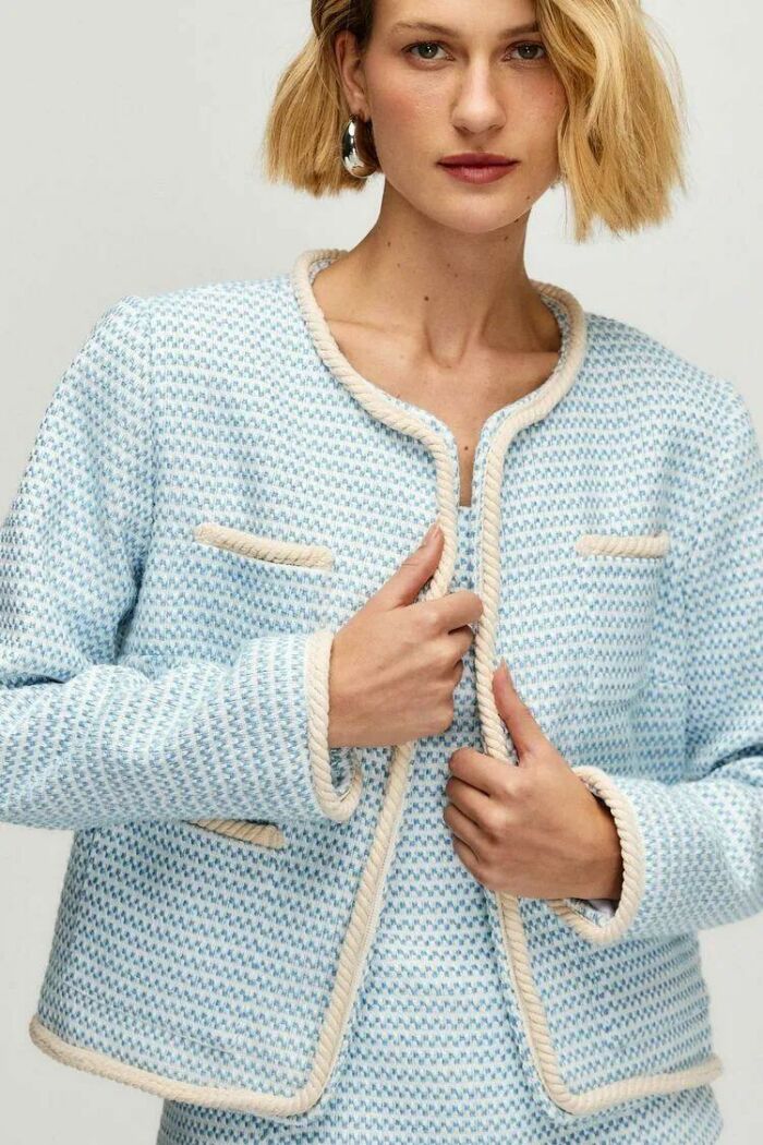 Imagem de Casaco Clarice Tweed Ice Le Blog