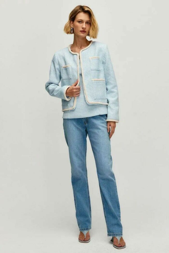 Imagem de Casaco Clarice Tweed Ice Le Blog