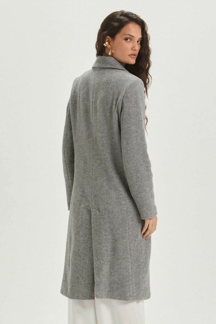 Imagem de Casaco Gaia Medium Grey Melange Le Blog