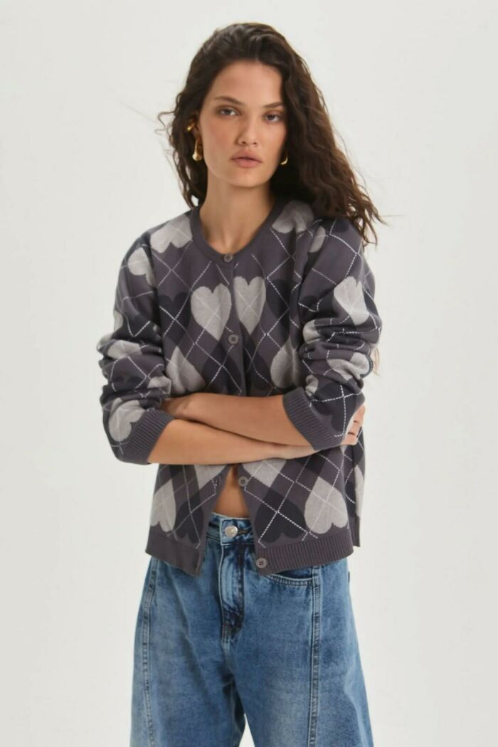 Imagem de Casaco Maria Medium Grey Melange Le Blog