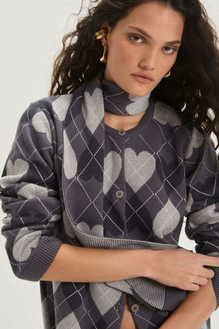 Imagem de Casaco Maria Medium Grey Melange Le Blog
