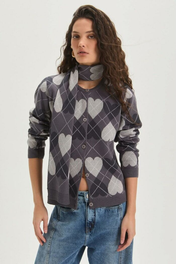 Imagem de Casaco Maria Medium Grey Melange Le Blog