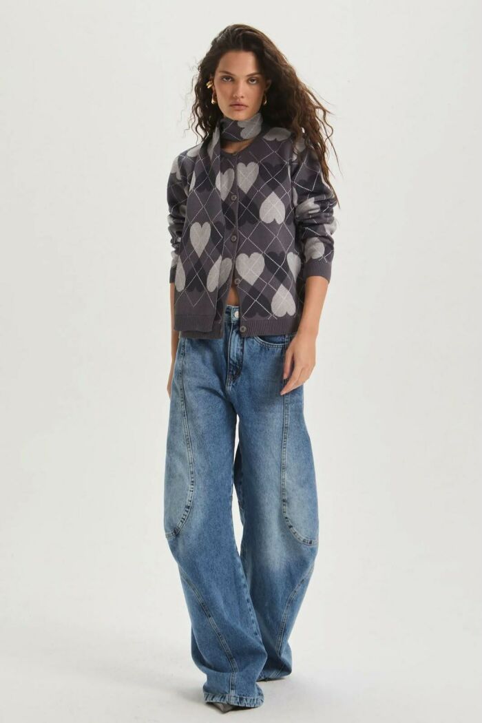 Imagem de Casaco Maria Medium Grey Melange Le Blog