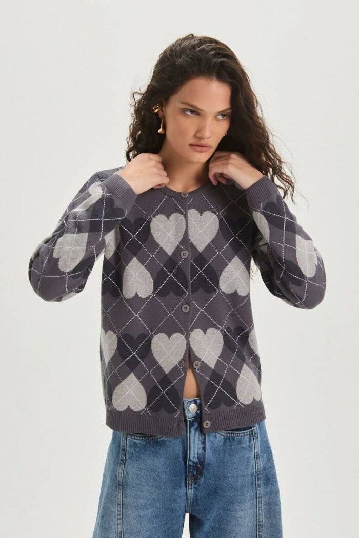Imagem de Casaco Maria Medium Grey Melange Le Blog